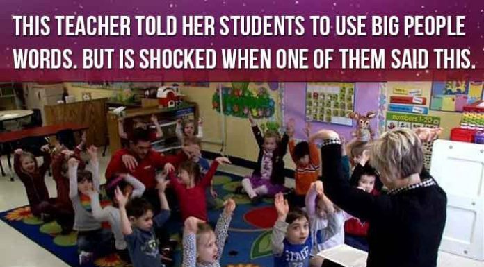 Teacher Tells Her Students To Use Big People Words. But Is Shocked When This Happened