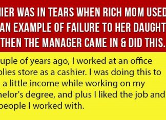 Cashier Is In Tears When This Mom Used Her As An Example Of Failure. Then The Manager Came In & Did This.