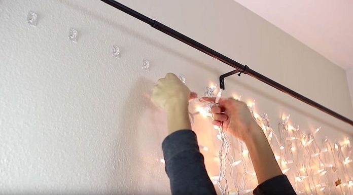 She Hangs Christmas Lights Behind Her Bed. When The Camera Pans Out? STUNNING!
