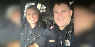 Look Closely At This Photo Of Two Cops. It’s Going Viral For One STUNNING Reason.