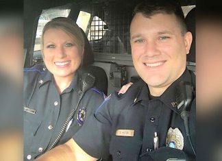 Look Closely At This Photo Of Two Cops. It’s Going Viral For One STUNNING Reason.