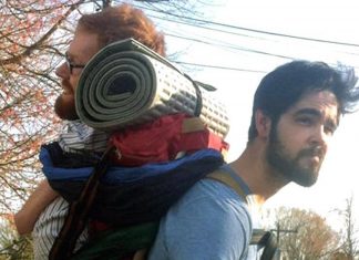 Two Friends Appear To Stand Back To Back. When I Take A Closer Look? WHOA!