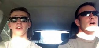 This Father and Son Are Lip Syncing to the Radio. Then Taylor Swift’s Song “Shake It Off” Comes on. Watch What Happens!