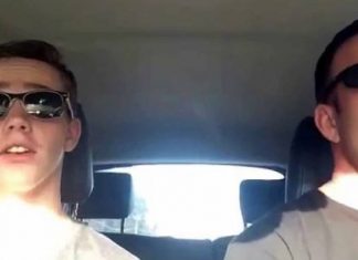 This Father and Son Are Lip Syncing to the Radio. Then Taylor Swift’s Song “Shake It Off” Comes on. Watch What Happens!
