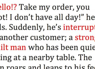 She Fights Her Tears When A Customer Yells At Her. Then THIS Man Stands Up And The Whole Room Goes Quiet.
