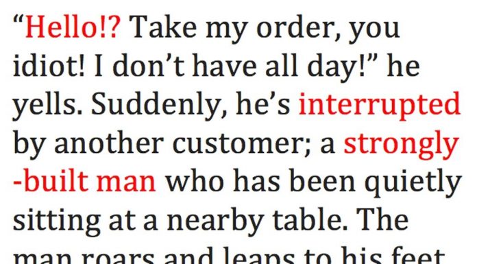 She Fights Her Tears When A Customer Yells At Her. Then THIS Man Stands Up And The Whole Room Goes Quiet.