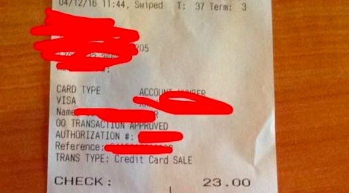 Gay North Carolina waitress receives bible verse instead of tip