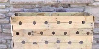She Starts By Drilling Holes In An Old Pallet. The Finished Result Is Unbelievably Gorgeous!