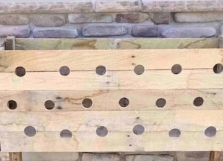 She Starts By Drilling Holes In An Old Pallet. The Finished Result Is Unbelievably Gorgeous!