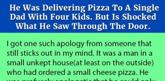 He Was Delivering Pizza To A Single Dad With Four Kids. But Is Shocked What He Saw Through The Door.