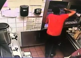 Florida Fast Food Worker Jumps Through Window To Save A Cop