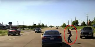 Man Makes An Amazing Dive To Save This Driver